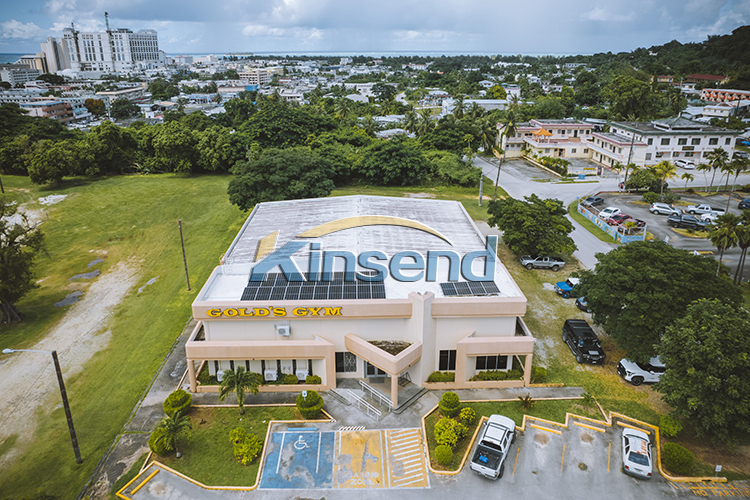 flat roof solar installation
