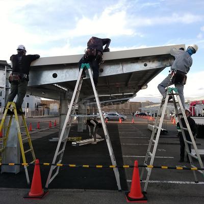 Hệ thống lắp đặt nhà để xe bằng thép