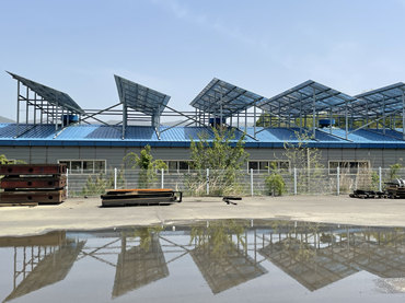 Hệ thống lắp đặt mái kim loại 386KW, Hàn Quốc